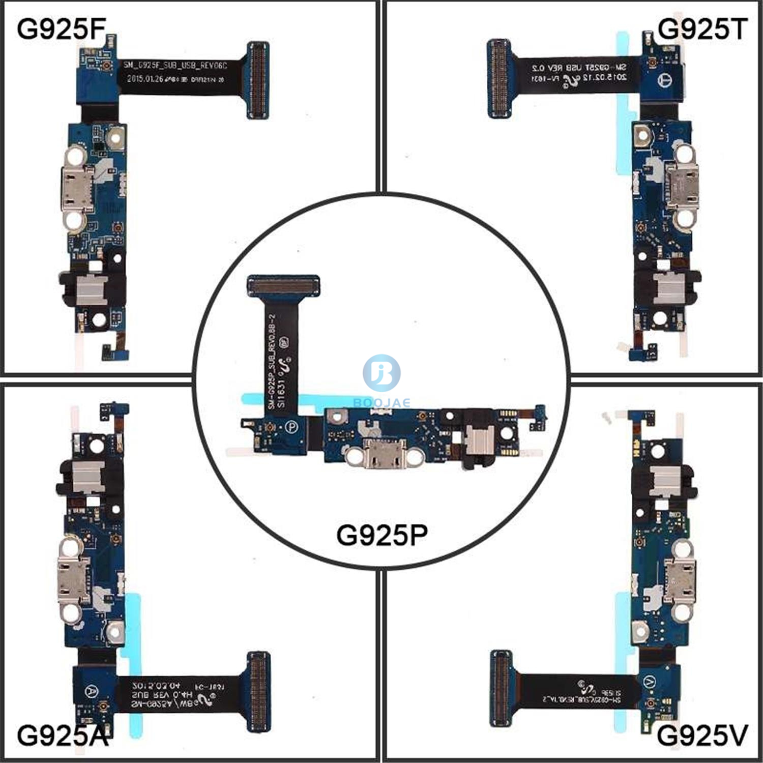 Samsung Galaxy S6 Edge SM-G925F Charging Port Flex Cable